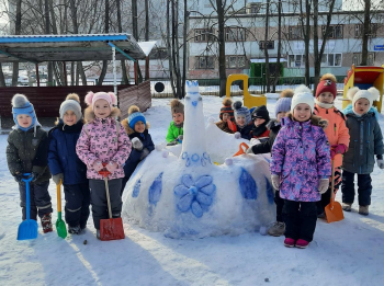 "Снежная сказка в нашем саду"